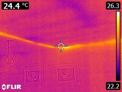 Infrared Image of shorted wire 4