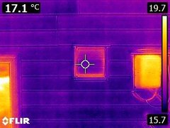 Infrared Image of thermal differences 